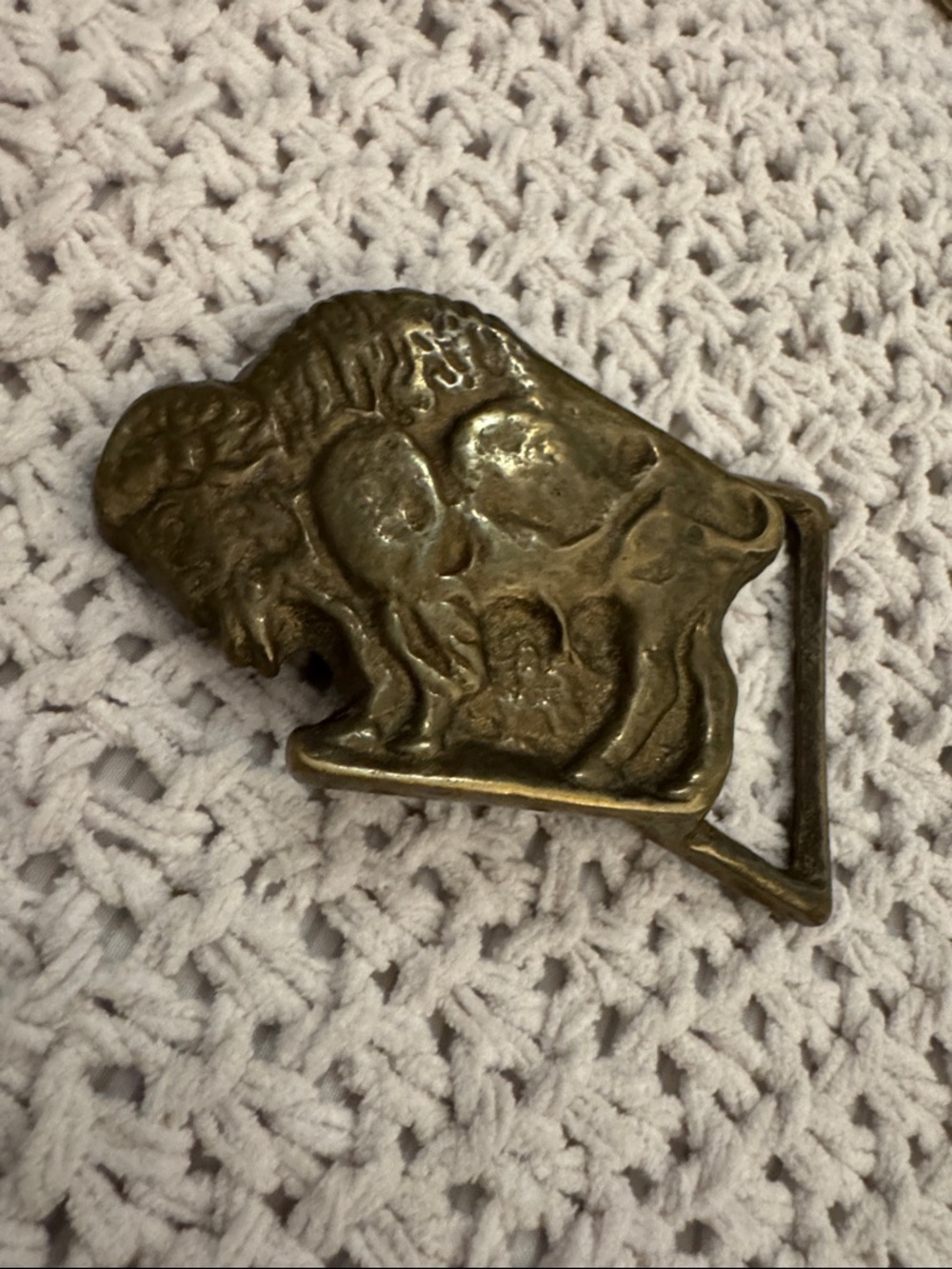 Vintage 1970’s Trinity Brass Buffalo Belt Buckle
